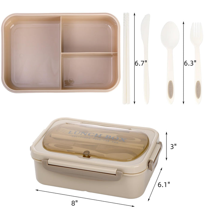 4-Pack Bento Box Set with Cutlery