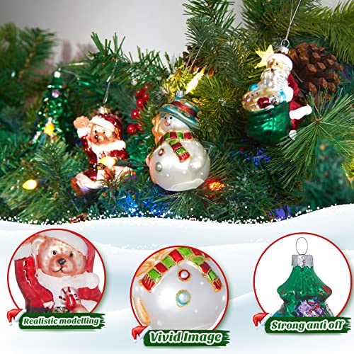 White Snowman Xmas Tree Hanging Ornament