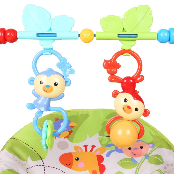 Soft Baby Rocking Chair Cradle with Two Toys