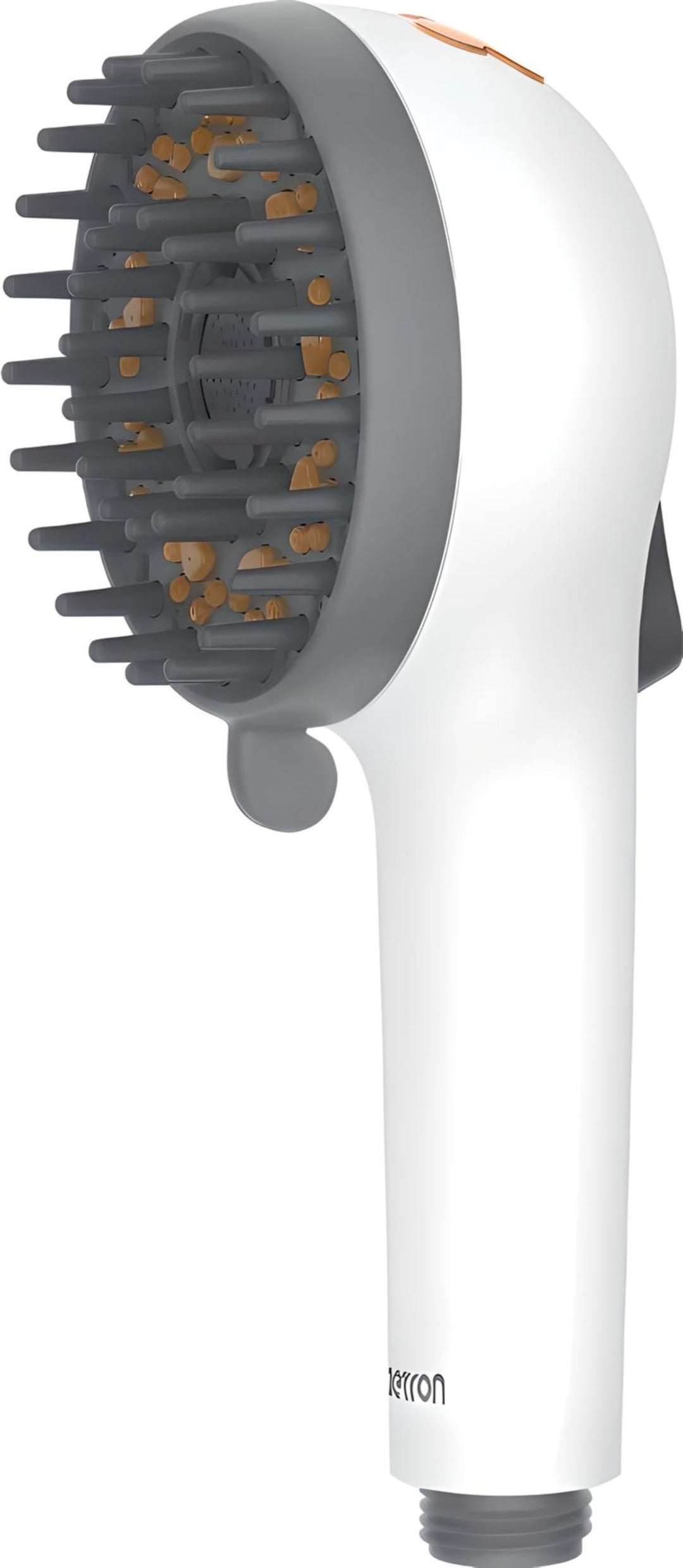 Pet Dog Grooming Shower Head with Massage Brush Functionality and Water-Saving Pause Feature