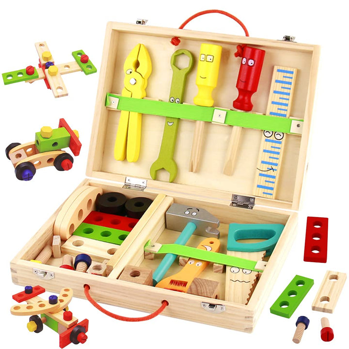 Wooden Kids Tool Set - Educational Role Play Kit