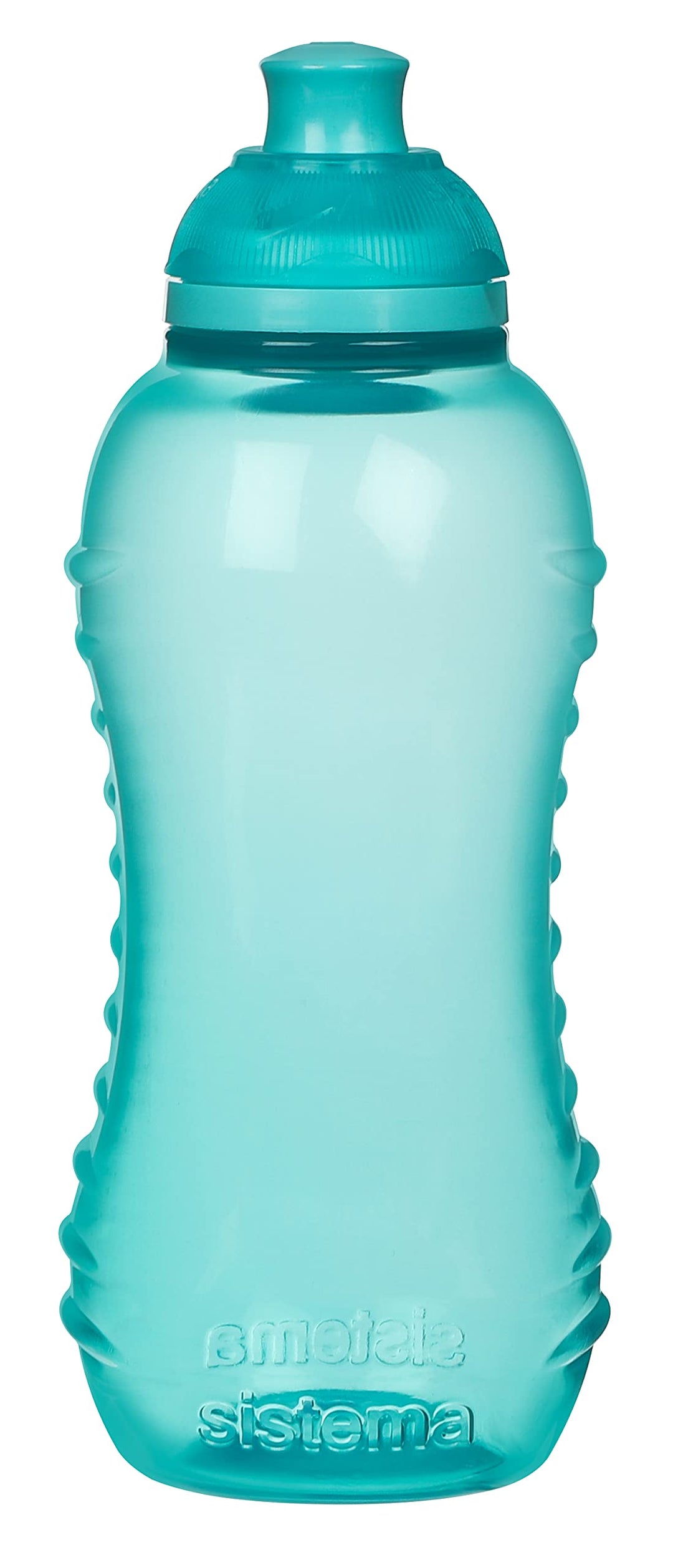 Sistema Twist 'n' Sip Squeeze Kids Water Bottle For School | Leakproof Plastic Water Bottle | 330 ml | BPA-Free | Assorted Colours