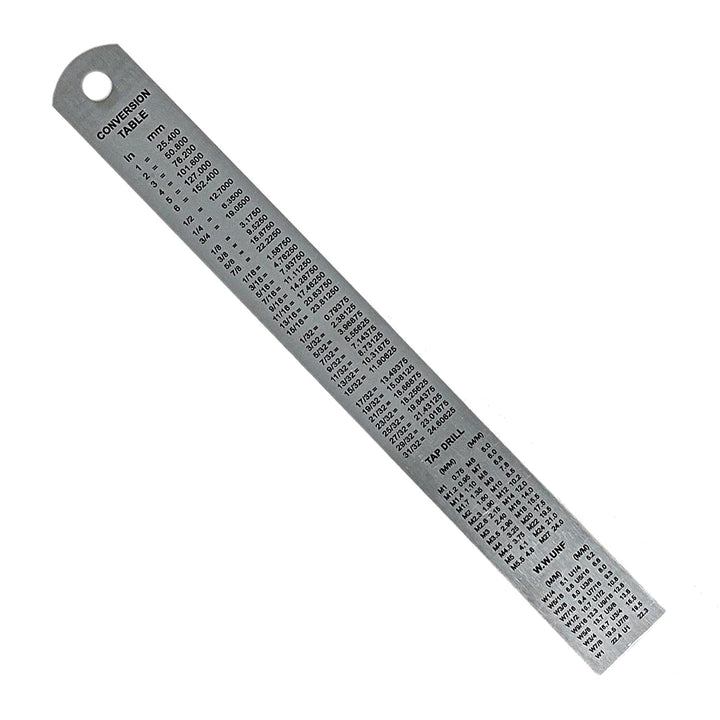 15cm Stainless Steel Ruler - Dual Scale