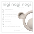 MOLUK Nigi, Nagi & Nogi Teether and Sensory Pastel Colour Set – Baby Teethers for children, available at Learning Bugs UK