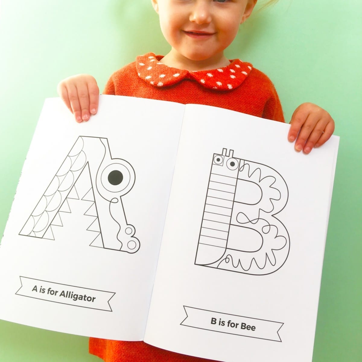 Alphabet Animal Colouring Book by The Jam Tart - Learning Bugs UK