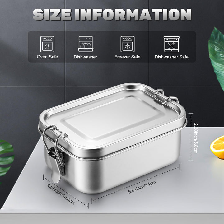 Leak-Proof Stainless Steel Bento Box