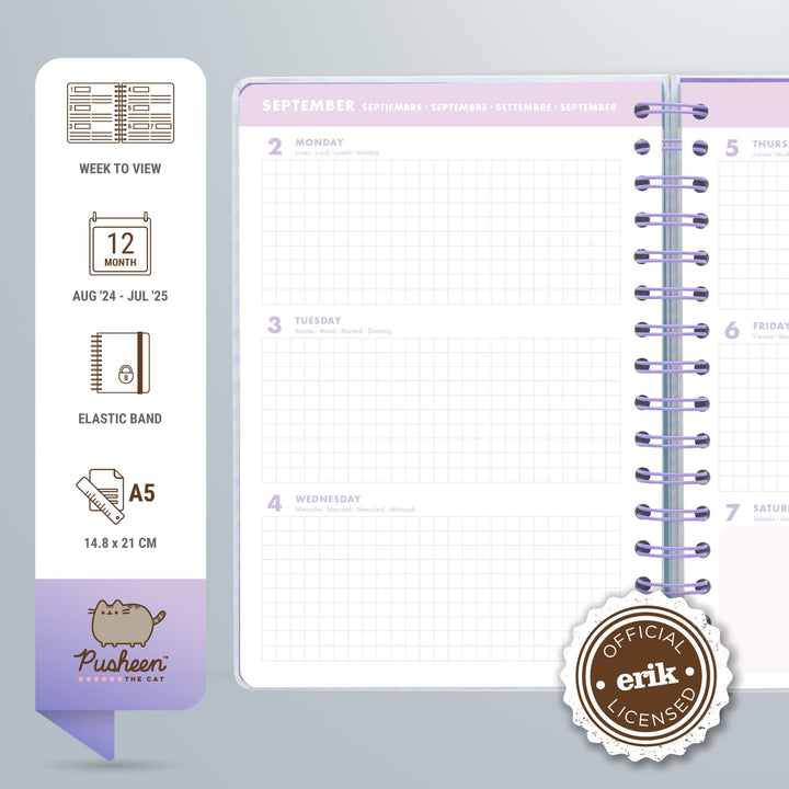 Pusheen 2024-2025 Academic Diary with Stickers