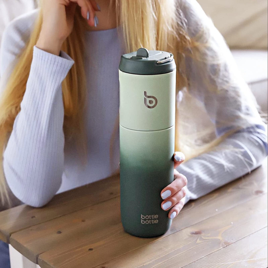 Green Gradient Insulated Water Bottle 700ml