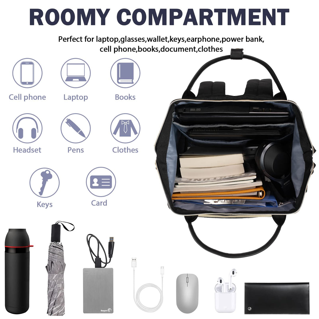 17.3" Laptop Backpack with USB & RFID