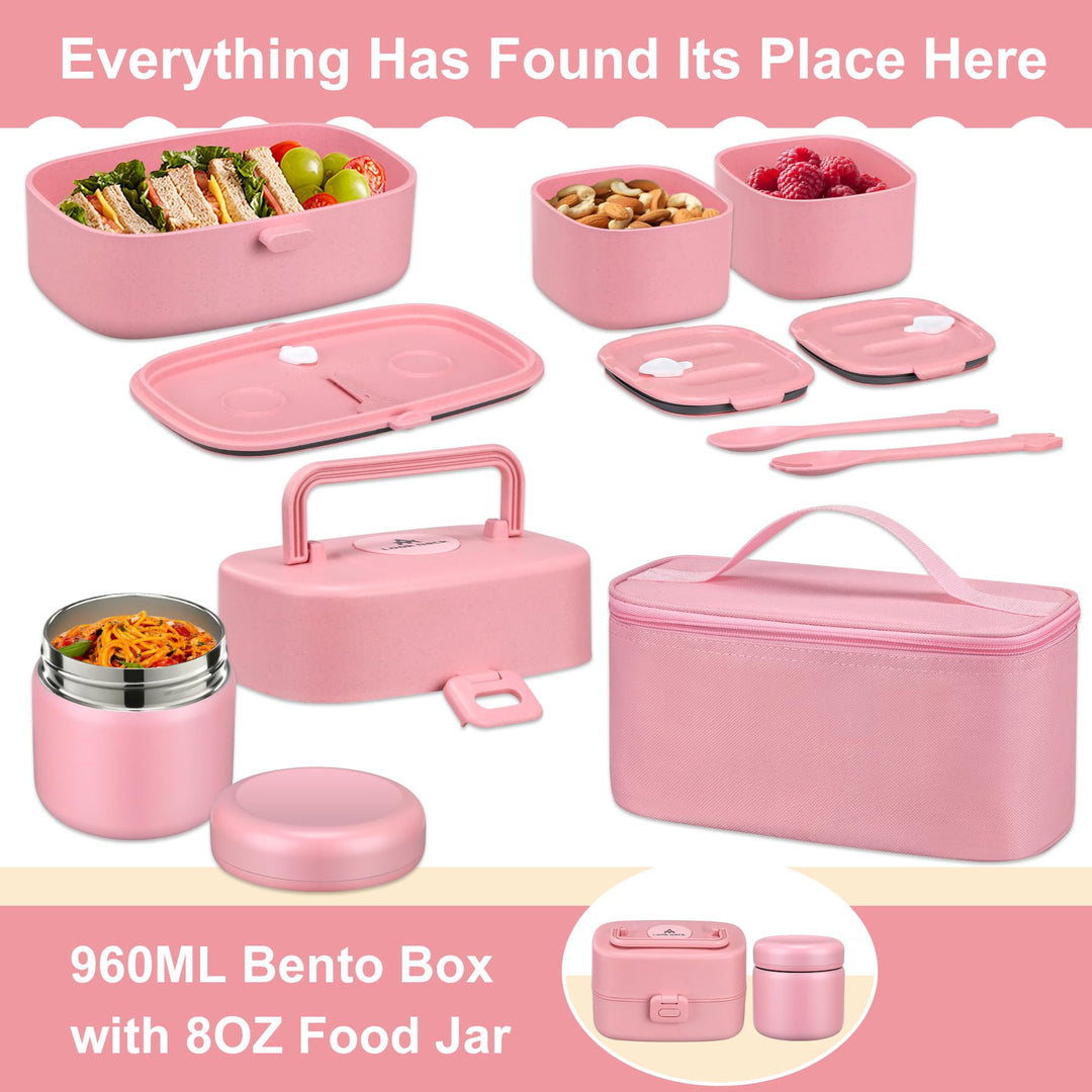 Kids Bento Box with Soup Thermo & Lunch Bag