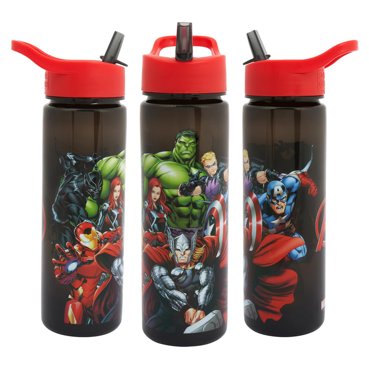 Avengers Flip Straw Water Bottle