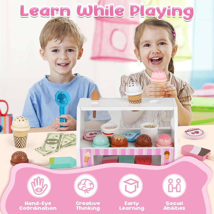 Ice Cream Shop Play Kitchen Imaginative Play Toys