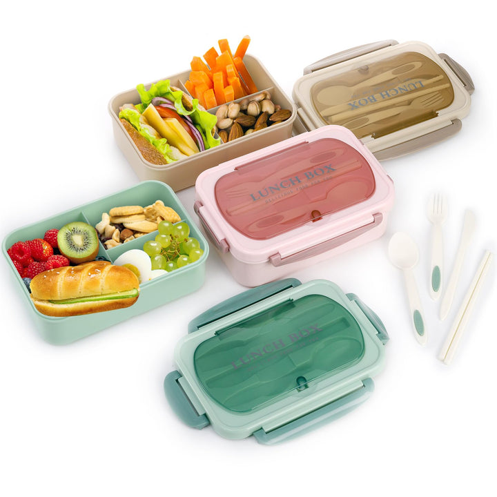 4-Pack Bento Box Set with Cutlery