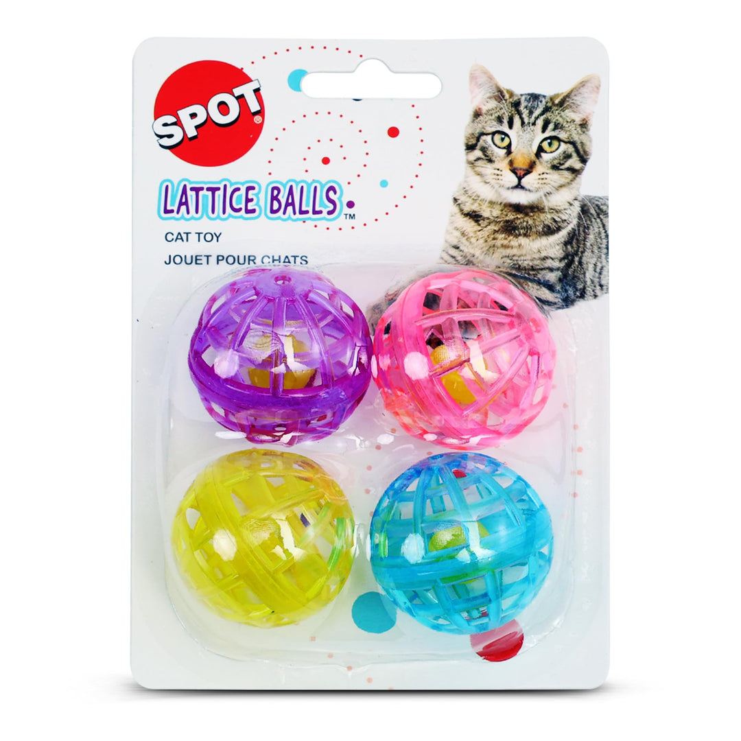 SPOT ETHICAL PRODUCTS 773073 4-Pack Lattice Balls Cat Toy