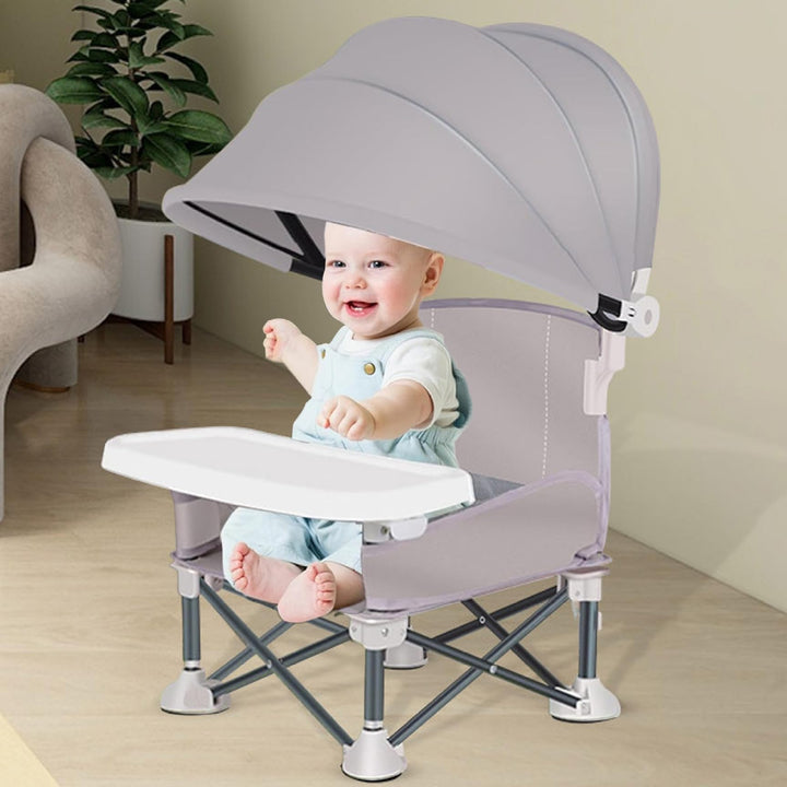 Portable ＆ Foldable High Chair with Safety Belt