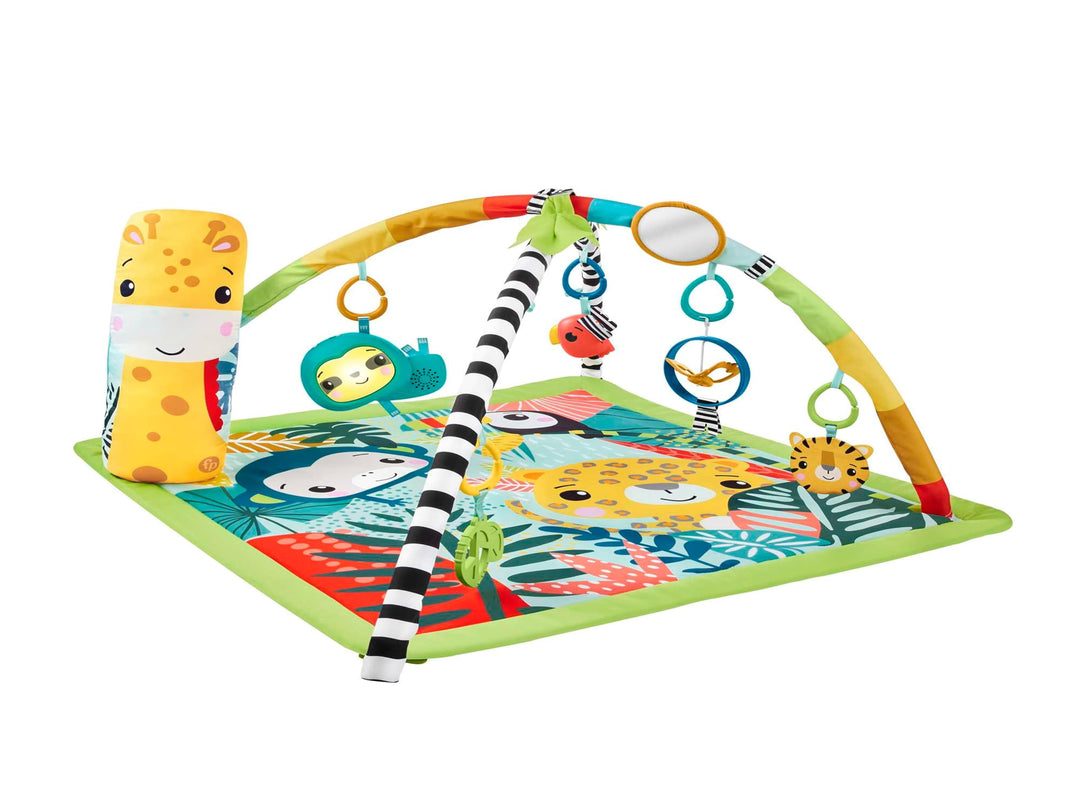 3-In-1 Rainforest Sensory Gym & Baby Play Mat