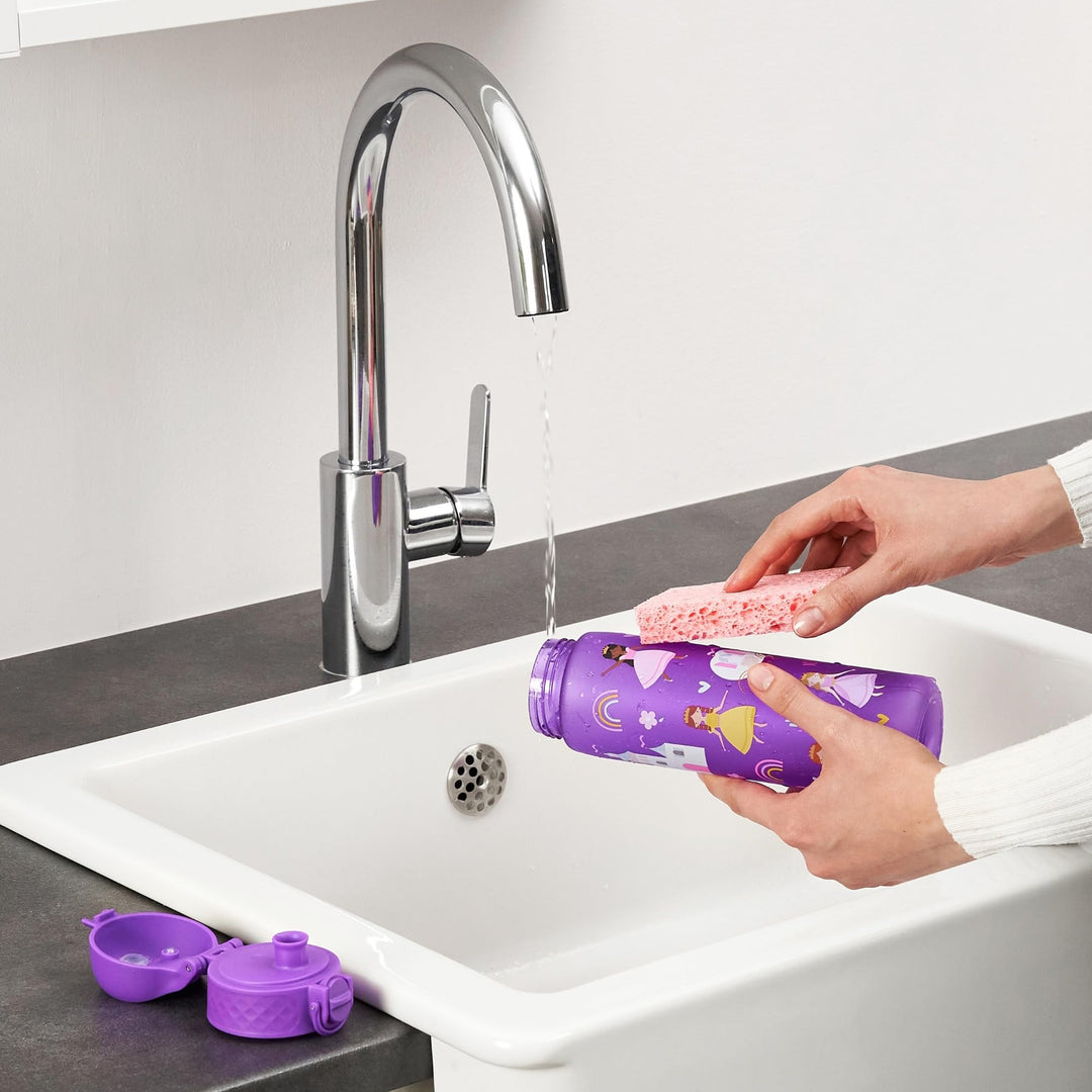 500ml BPA-Free Purple Princess Water Bottle