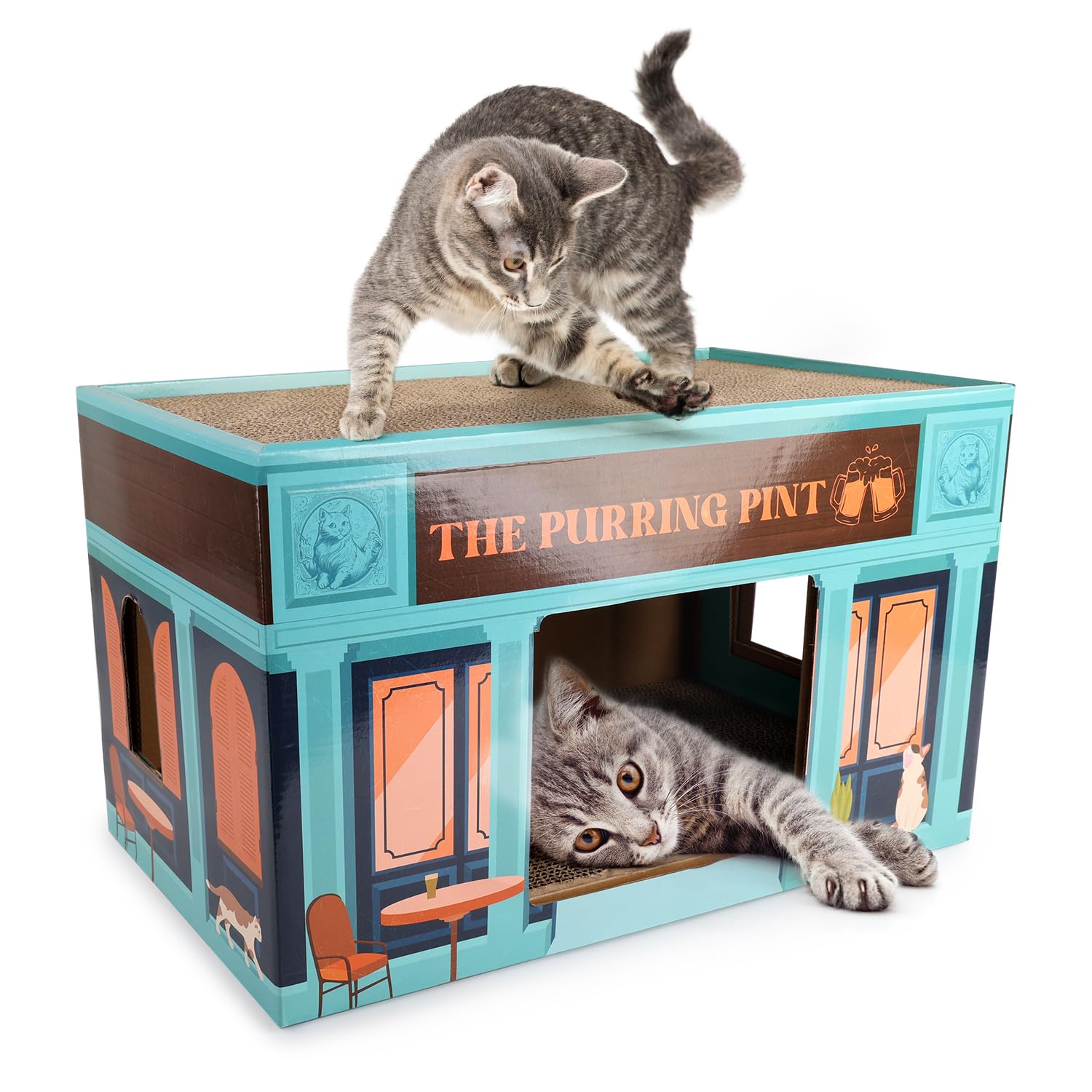 Cat scratch house cardboard hotsell