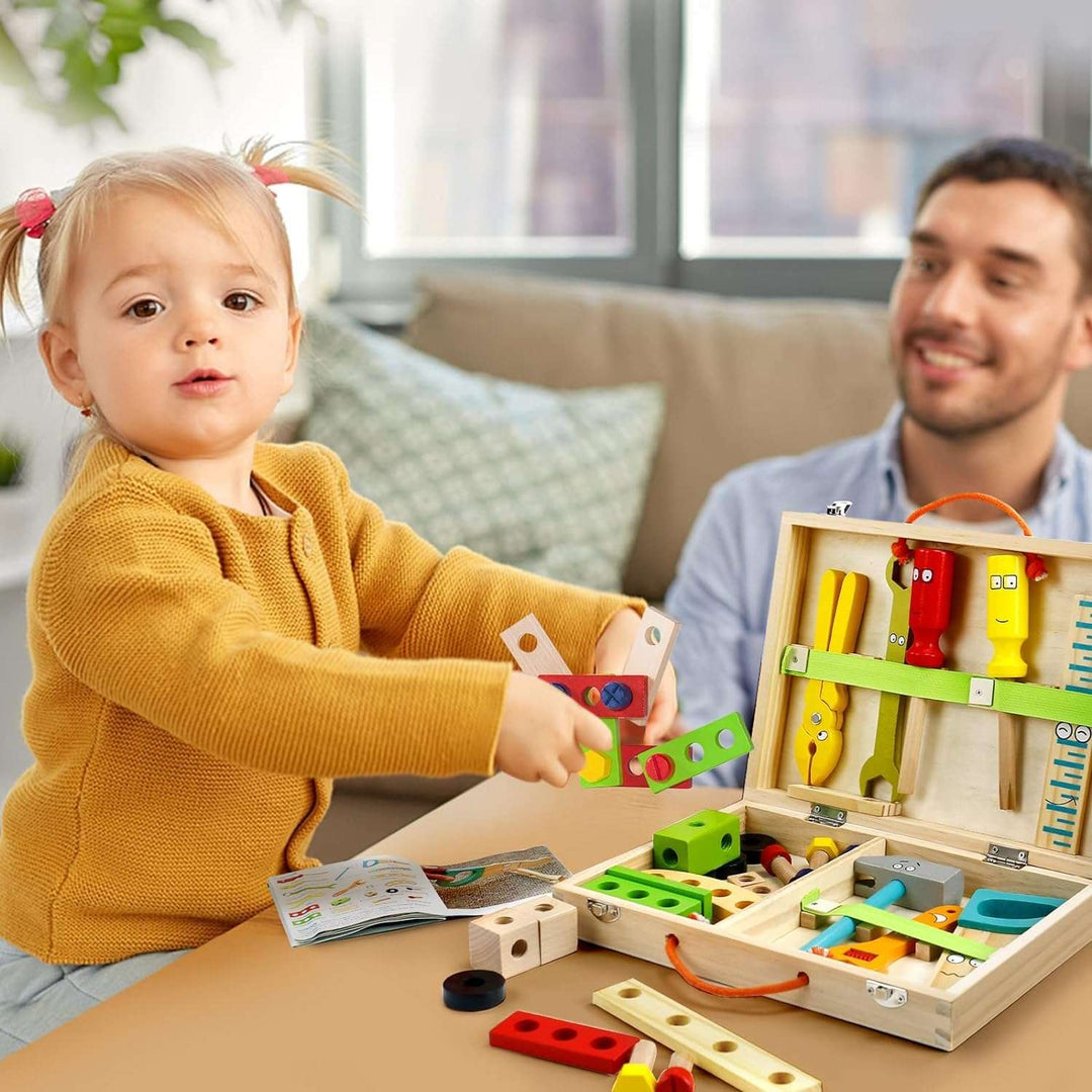 Wooden Kids Tool Set - Educational Role Play Kit