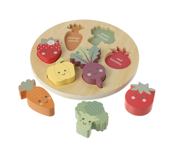 Happy Veggies Wooden Puzzle Board Toys