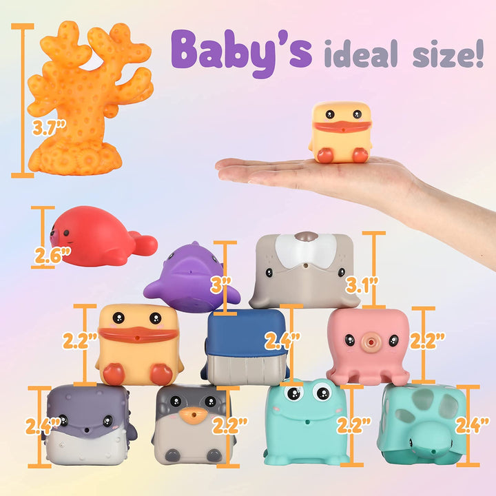 Cute Animal Baby Montessori, Sensory Stacking Teether Toys