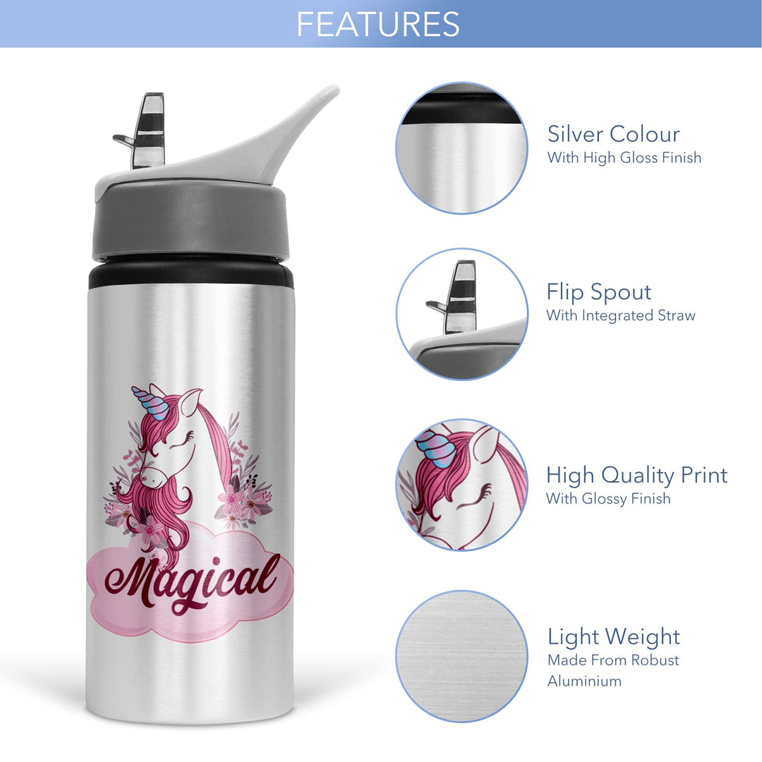 Kids' 600ml Unicorn Water Bottle