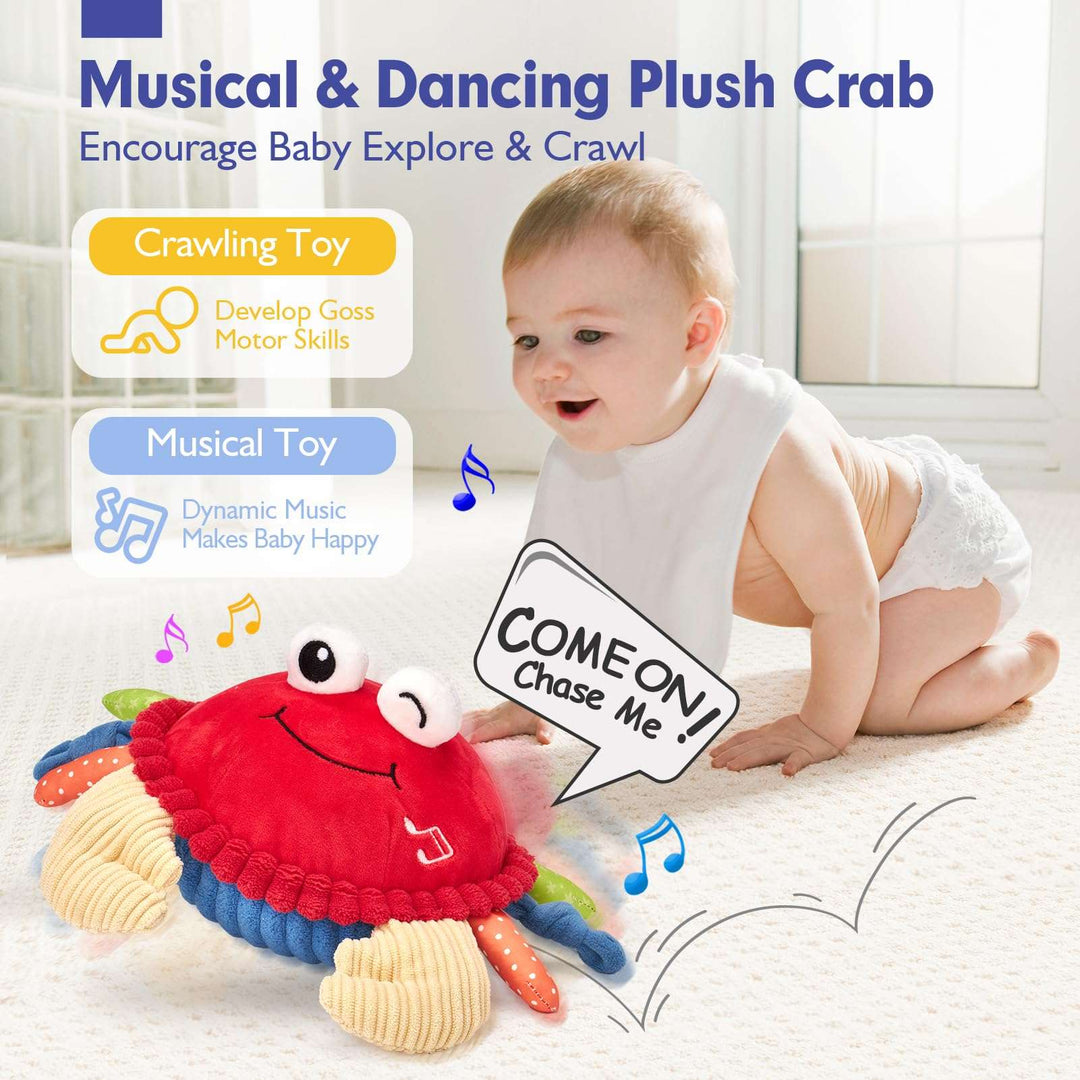 Dancing Crab Baby Toys 6-12 Months - Crawling Crab Toy