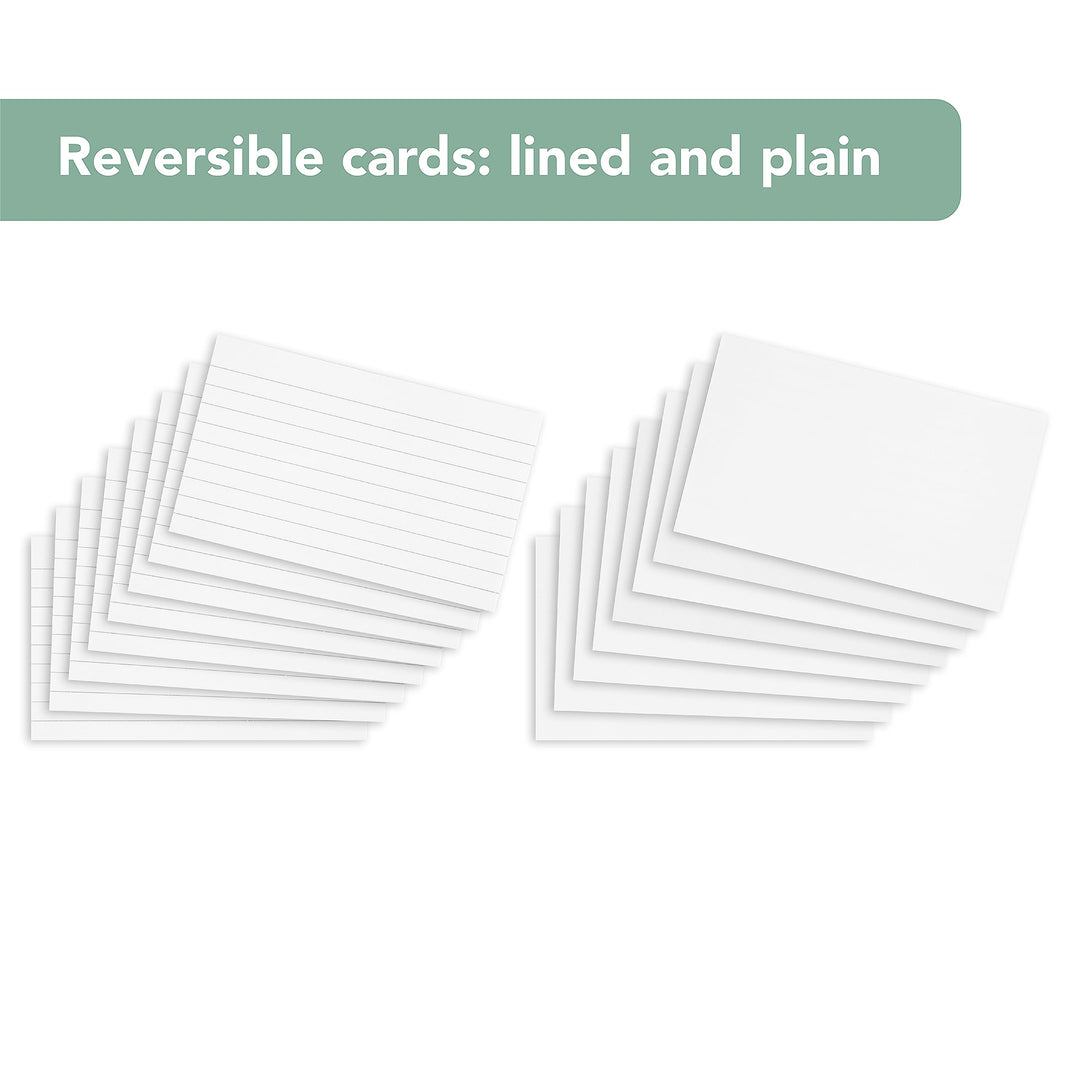 200 Lined Flash Cards (125x75mm)