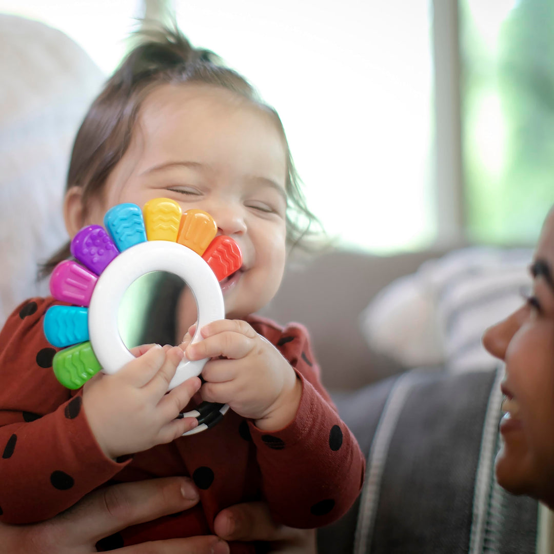 Baby Einstein, Outstanding Opus The Octopus, Sensory Rattle and Teether Multi-Use Toy, BPA Free and Chillable