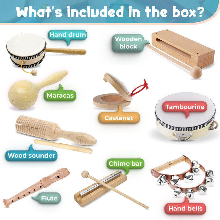 International Wooden Musical Instruments for Toddler