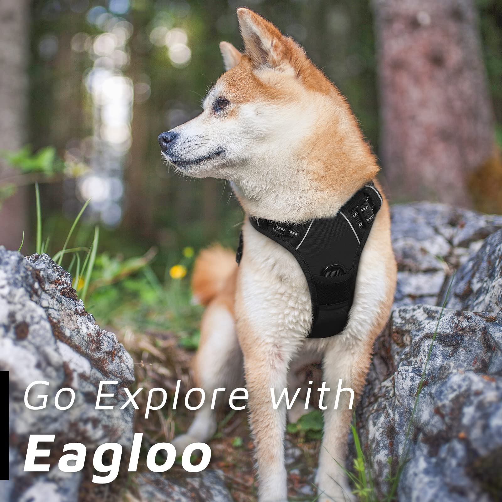 Eagloo Dog Harness No Pull Dog Harness for Large Dogs Front Clip Dog Learningbugs