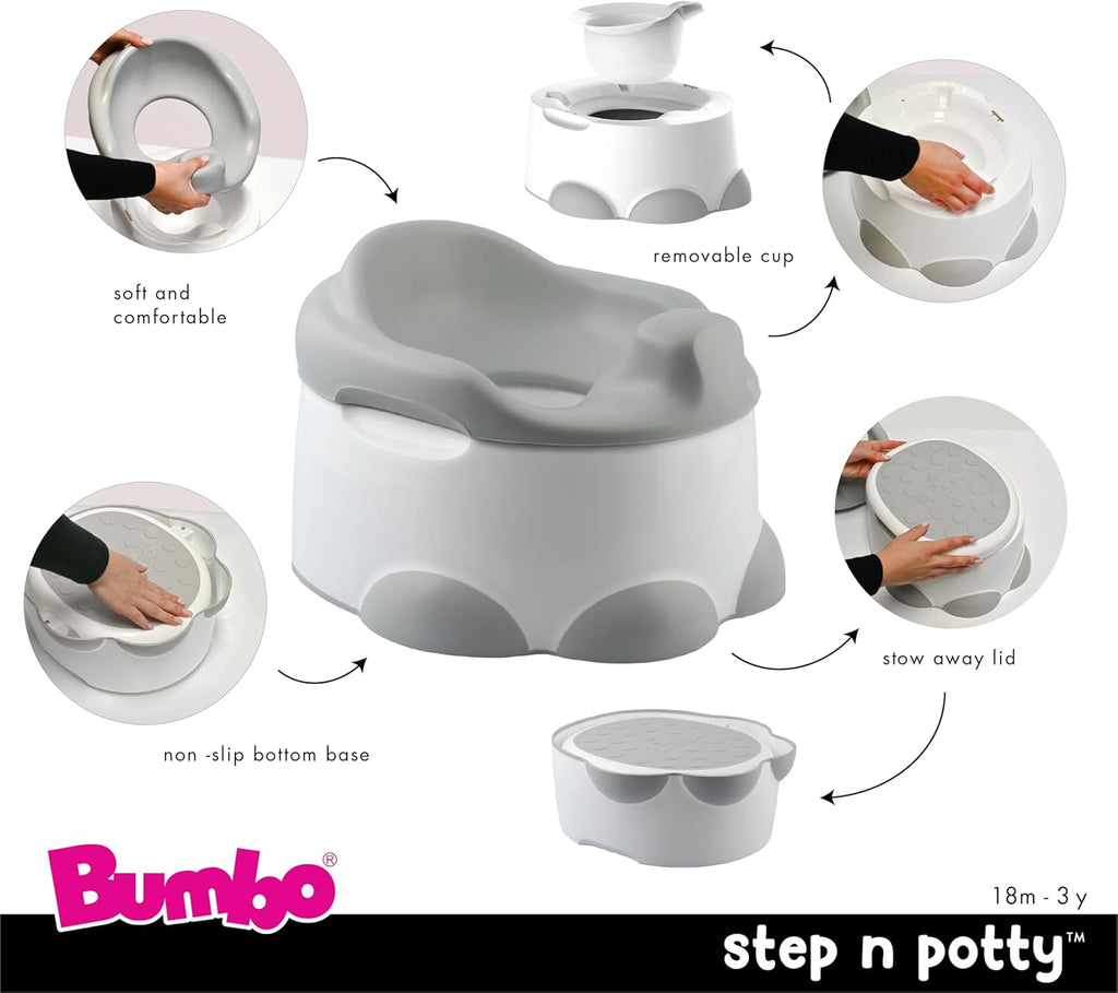 Bumbo Step n' Potty - Pink by Bumbo - Learning Bugs UK