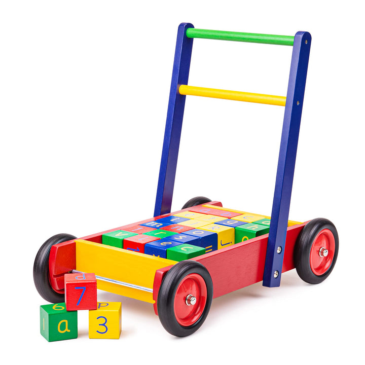 Wooden Baby walker with ABC Wooden Blocks