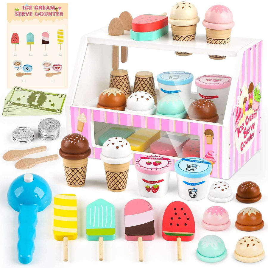 Ice Cream Shop Play Kitchen Imaginative Play Toys