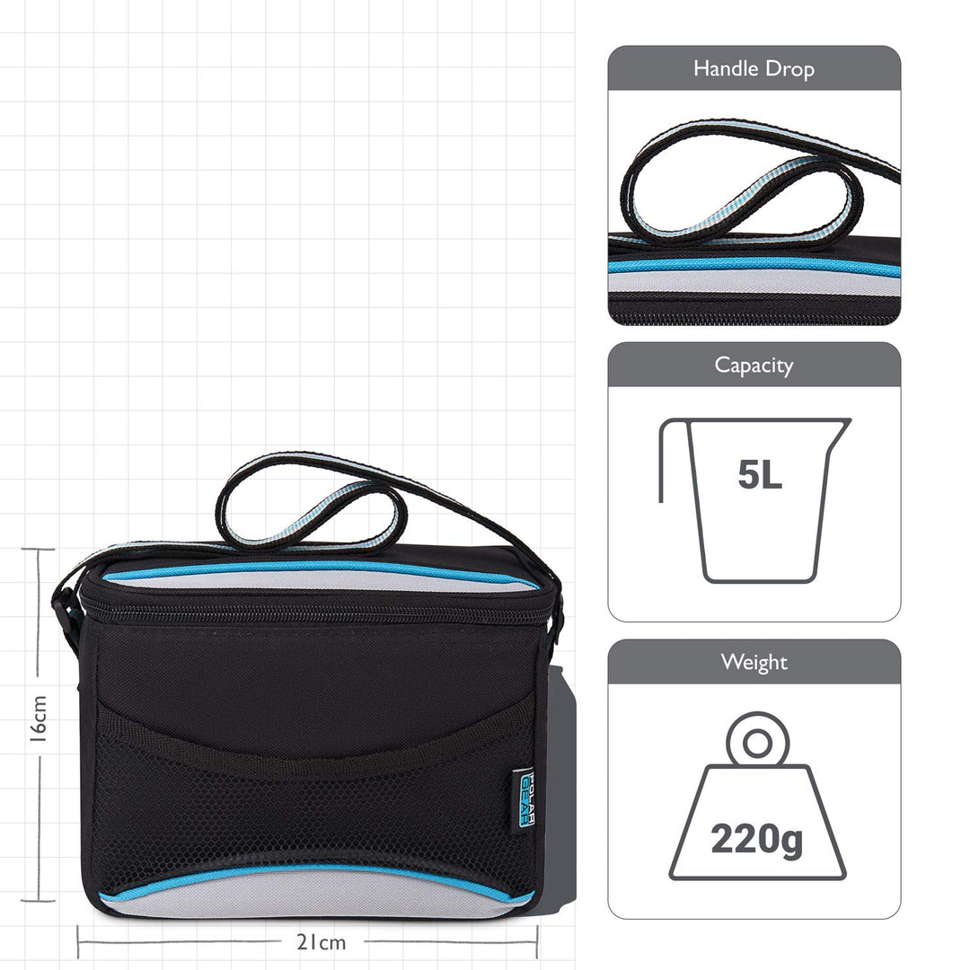 Polar Gear 5L Insulated Lunch Bag with Strap