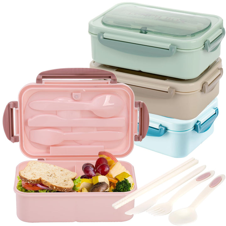 4-Pack Bento Box Set with Cutlery