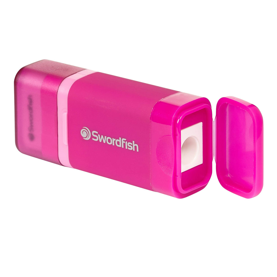 Pink Combo Sharpener with Canister & Eraser