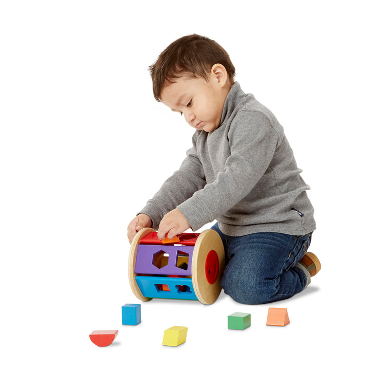 Melissa & Doug Match and Roll Shape Sorter