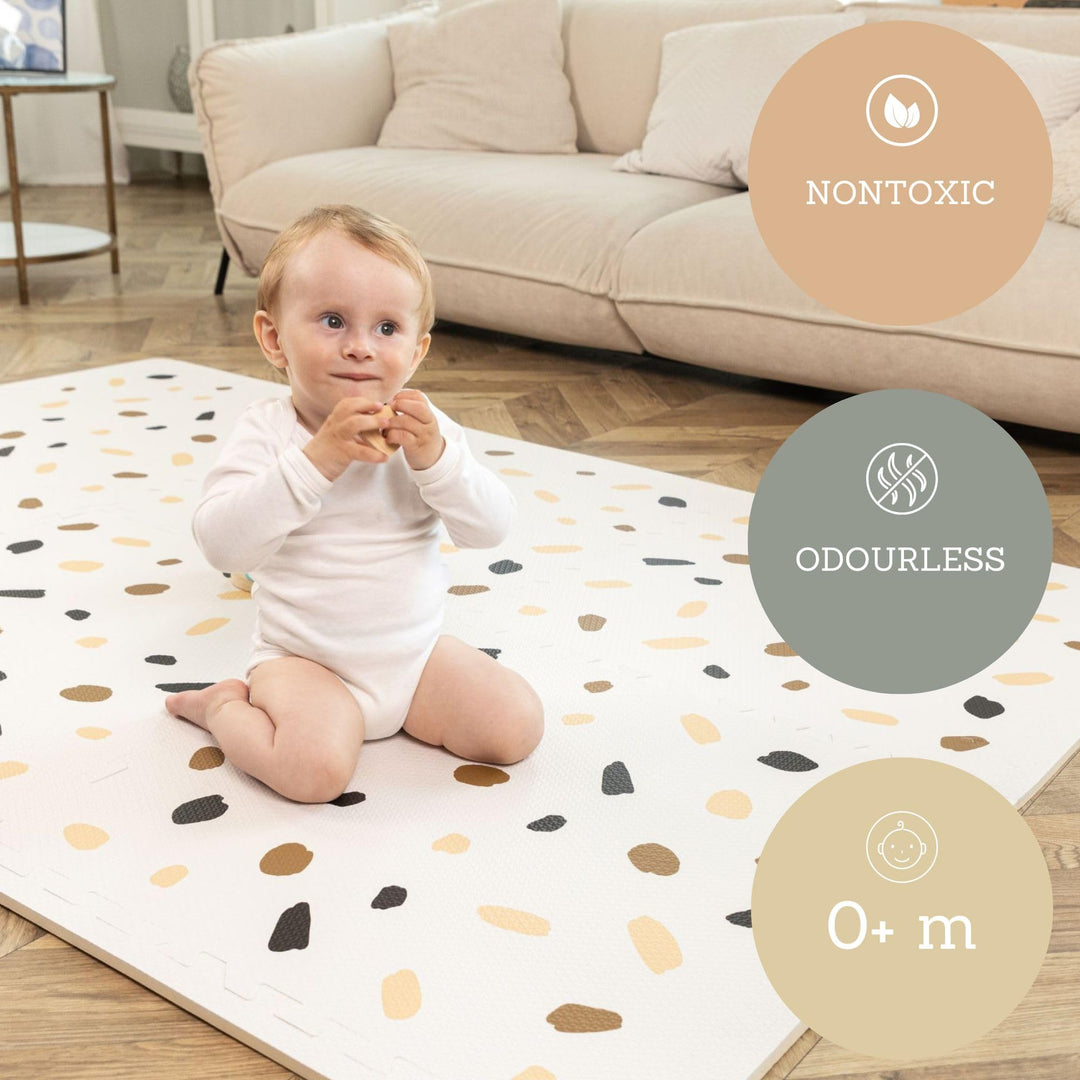 Stylish Baby Foam Play Mat Tiles Confetti Design