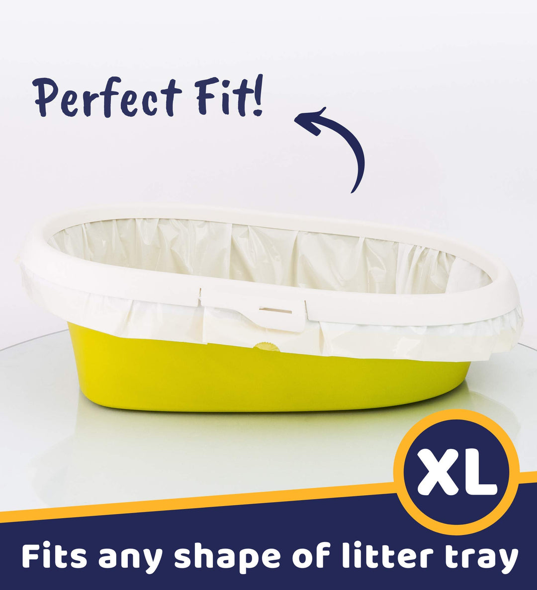 Pettiny 20 XL Cat Litter Tray Liners with Drawstrings Scratch Resistant Bags for Extra Large Litter Box