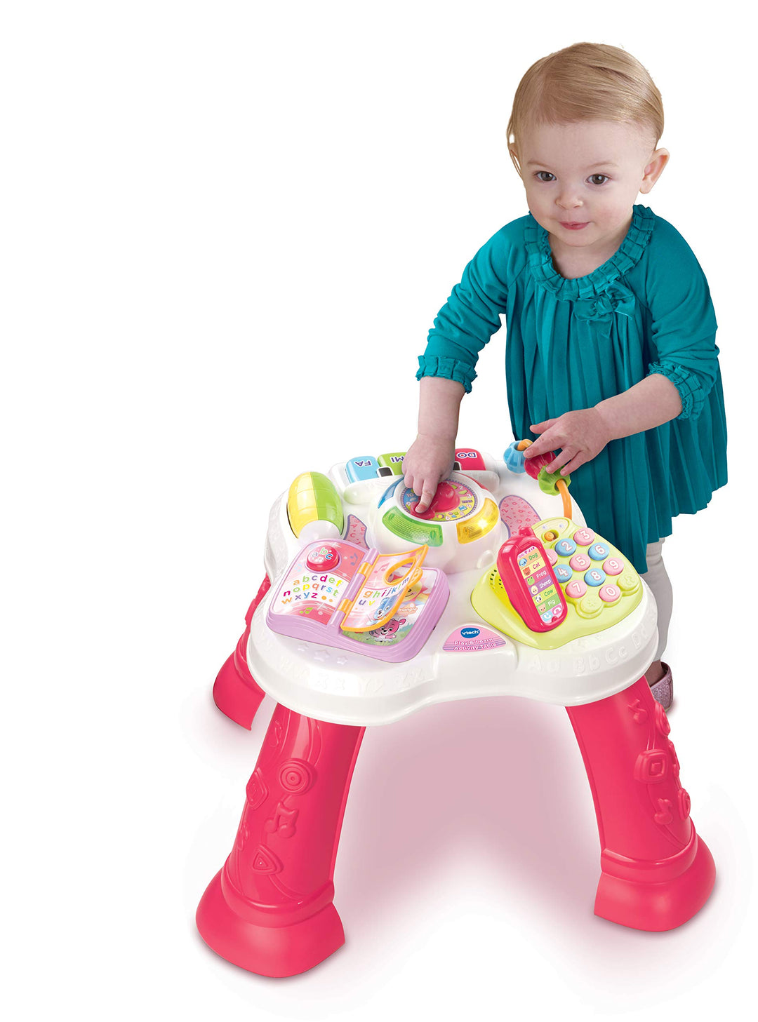 Learn & Play Activity Table, Musical Pink Babies Toy