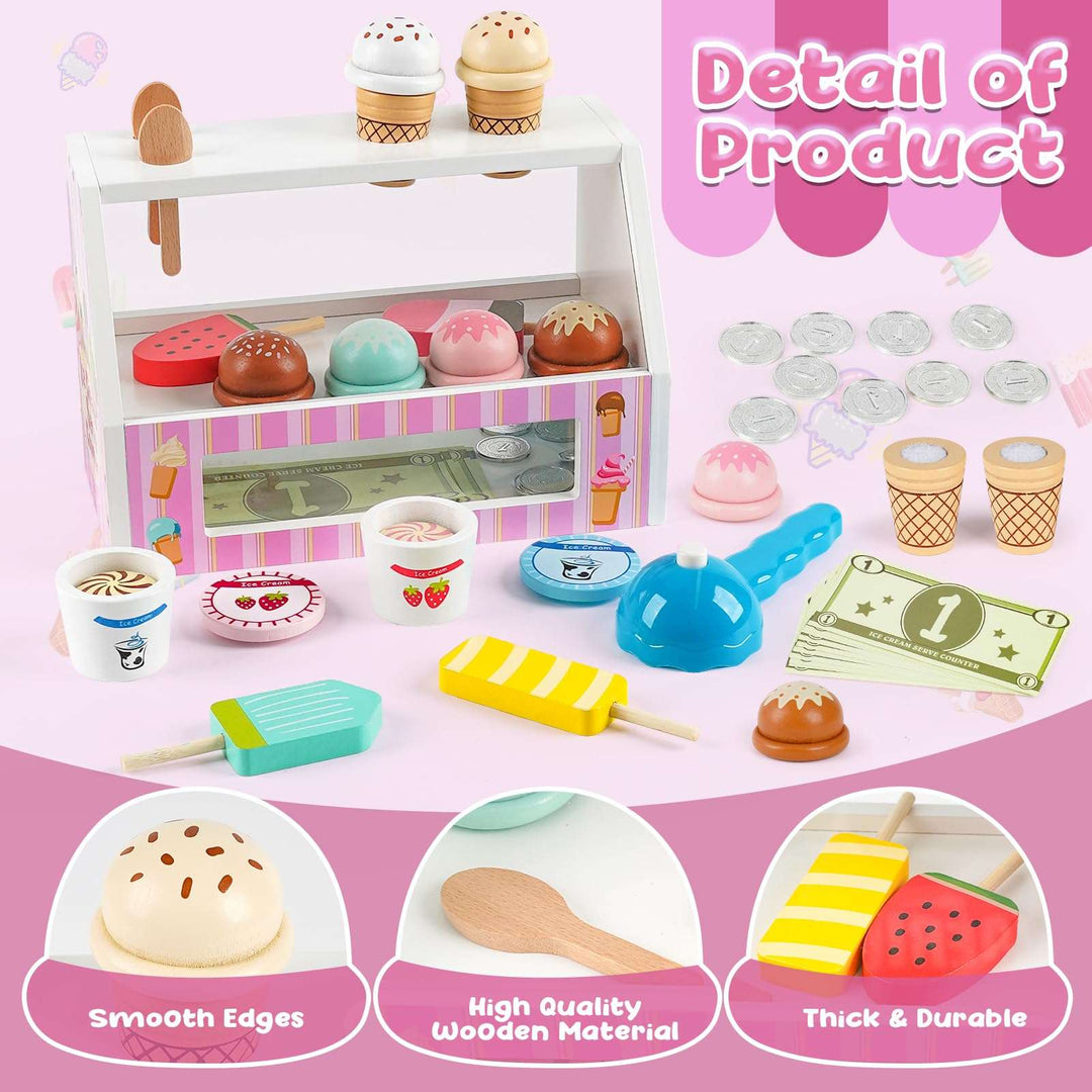 Ice Cream Shop Play Kitchen Imaginative Play Toys