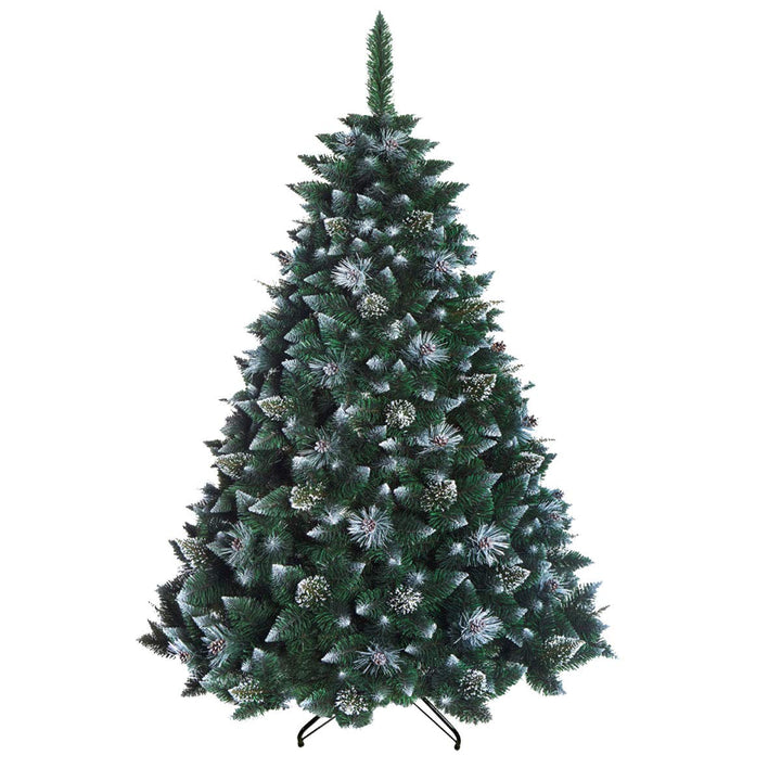 220 cm Snow-Covered Forest Green Christmas Tree