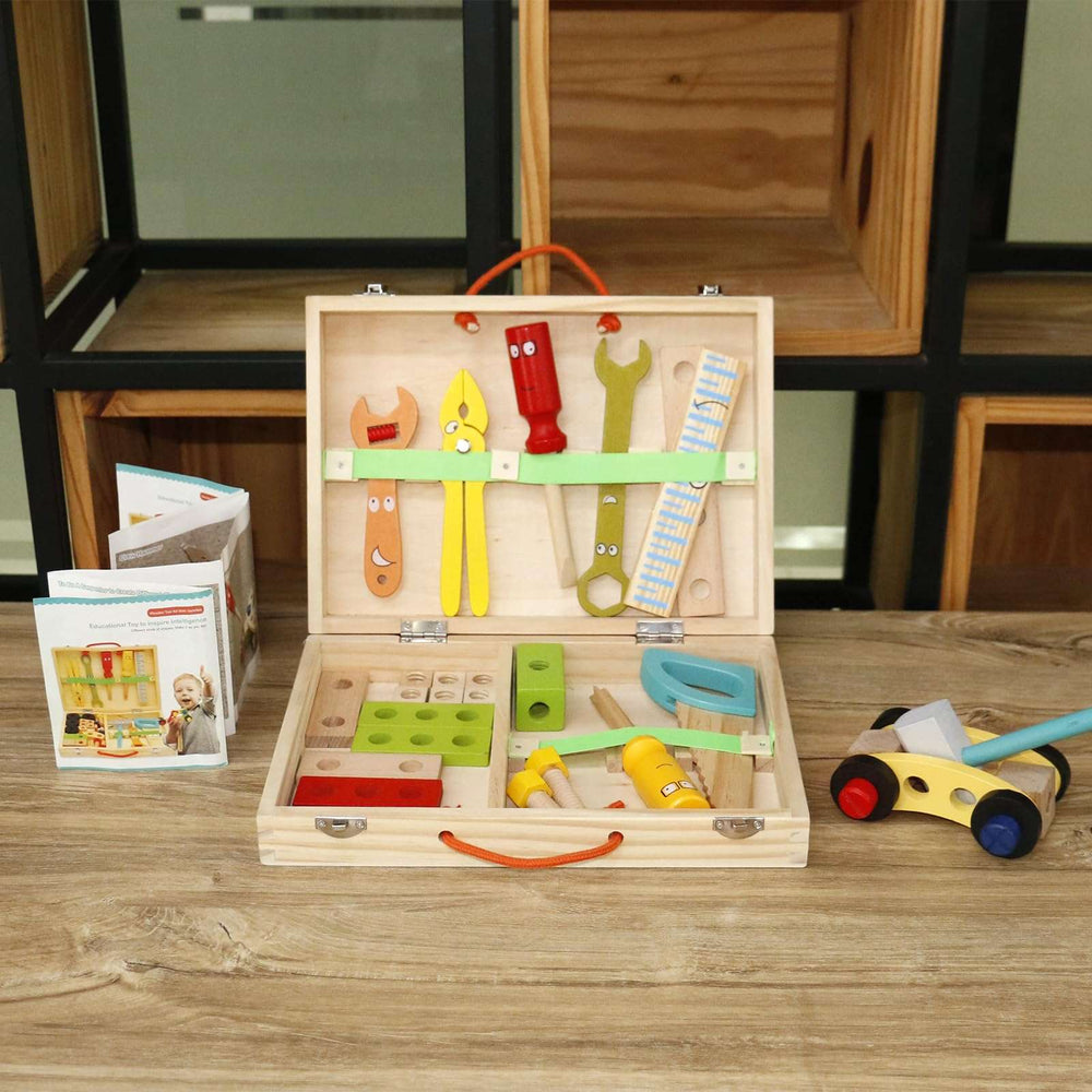 Wooden Kids Tool Set - Educational Role Play Kit