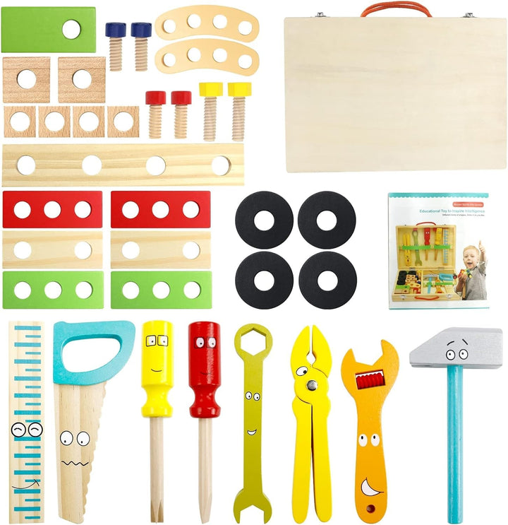 Wooden Kids Tool Set - Educational Role Play Kit