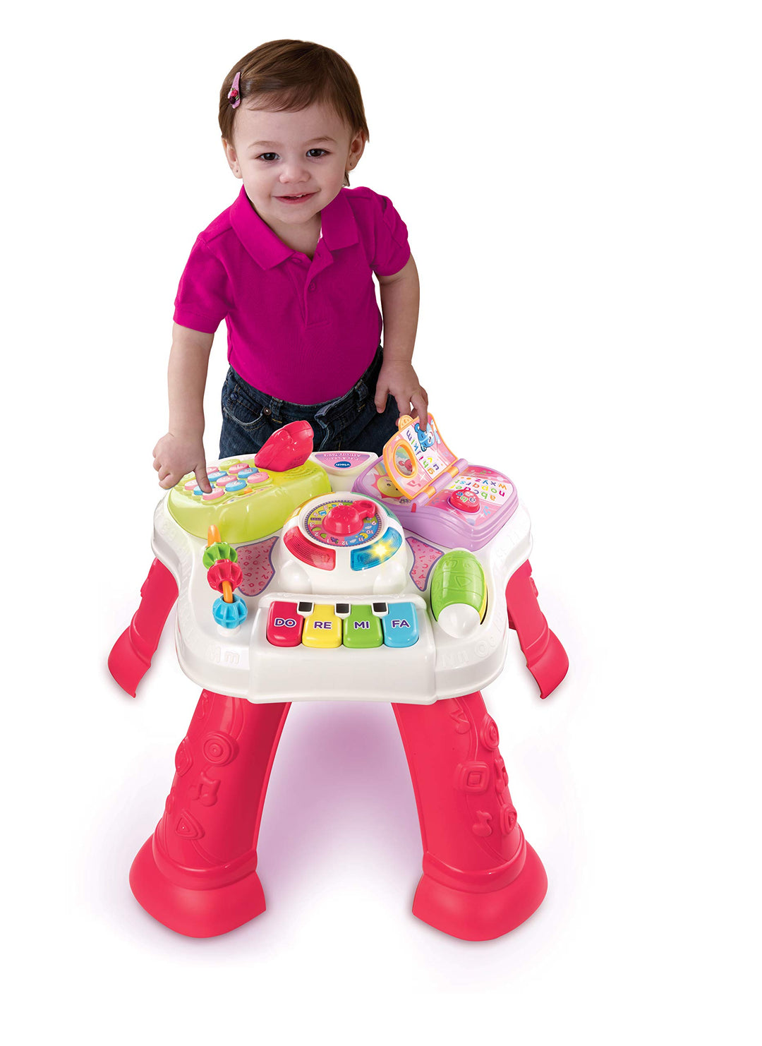 Learn & Play Activity Table, Musical Pink Babies Toy