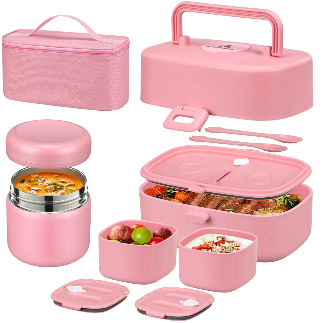 Kids Bento Box with Soup Thermo & Lunch Bag