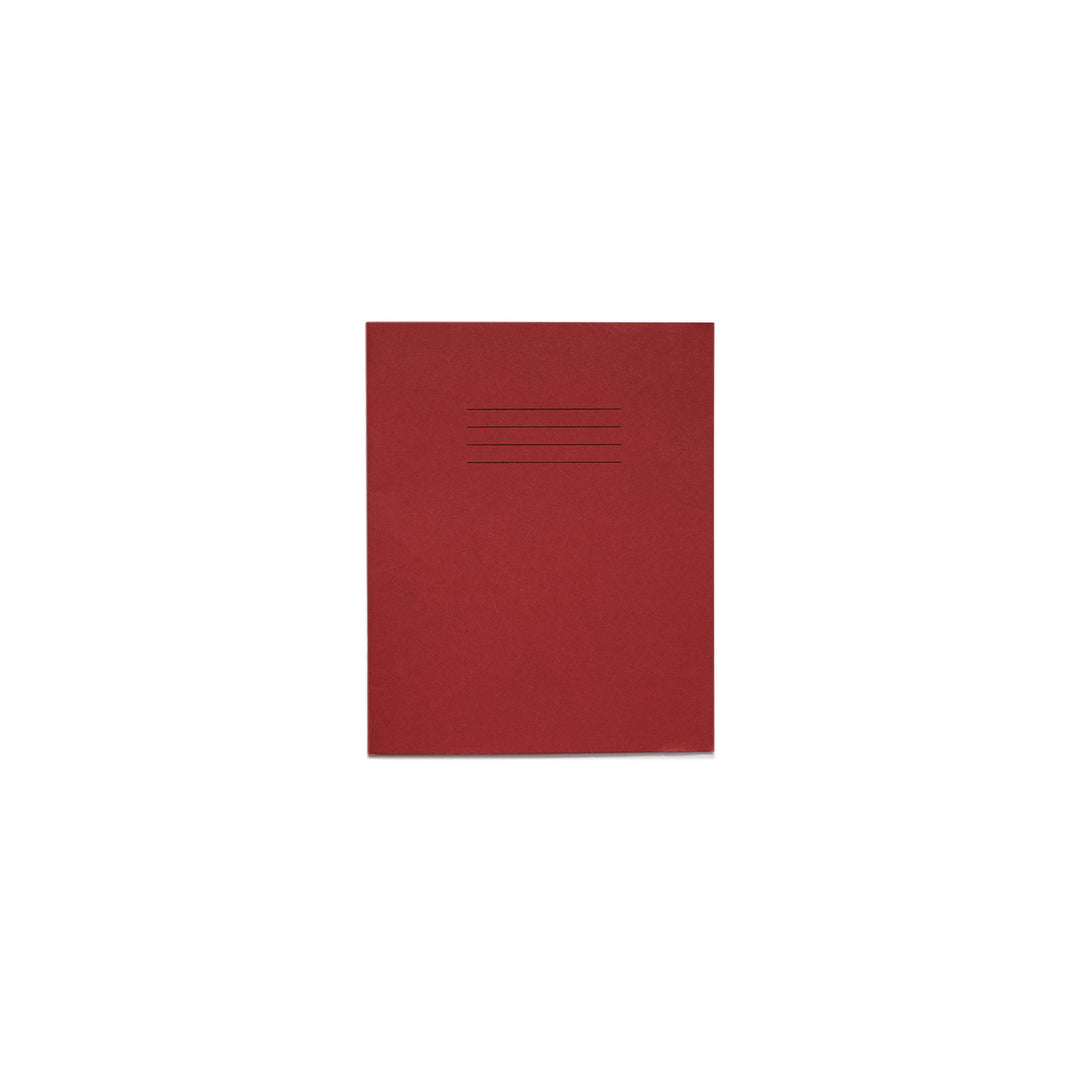 10 Pack 48-Page Lined Exercise Books - 8x6.5, Red