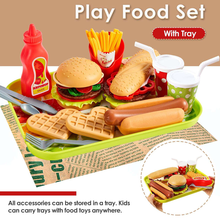 Hamburger Children Kitchen, Plastic Take Apart Toys