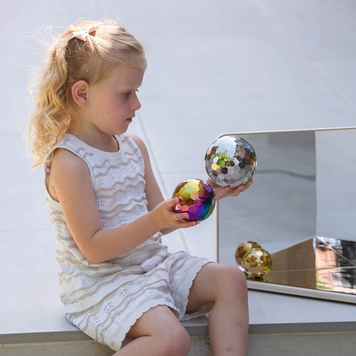 Sensory Steel Mosaic Mystery Balls – Baby Toys & Activity Equipment for children, available at Learning Bugs UK
